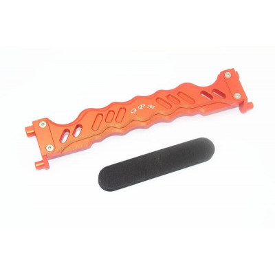 GPM Alu Accu Houder Set voor Traxxas 1/10 Maxx - Oranje