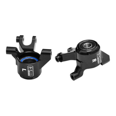 GPM Alu Steering Knuckles for Traxxas Mini MAXX - Black