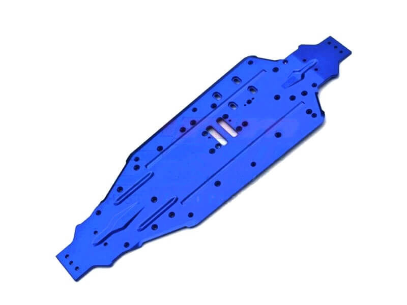GPM Alu 7075-T6 Chassis voor Traxxas Sledge - Blauw