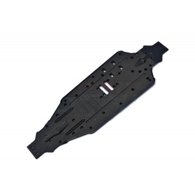 GPM Alu 7075-T6 Chassis voor Traxxas Sledge - Zwart