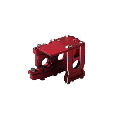 GPM Alu 7075-T6 Motor Steun voor Traxxas Sledge 1/8 - Rood