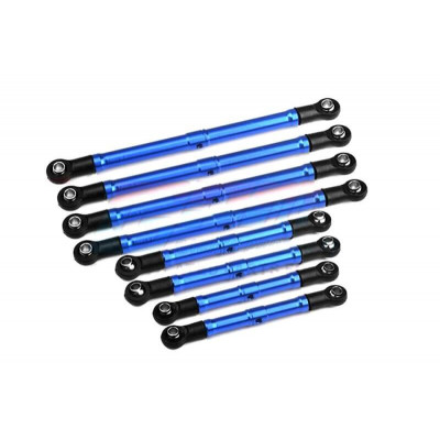 GPM Alu Verstelbare Long Arm Lift Link Set voor Traxxas TRX-4m - Blauw