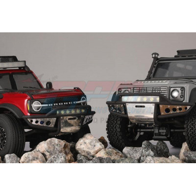 GPM Stainless Bumper with 6 LED Lights for Traxxas TRX-4m