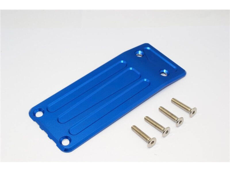 GPM Alu Voorste Skid Plate 1-Delige Set Blauw voor TRX X-MAXX 