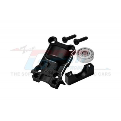 GPM Alu Middendiff Houder voor Traxxas X-MAXX / XRT - Zwart