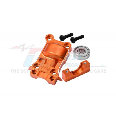 GPM Alu Middendiff Houder voor Traxxas X-MAXX / XRT - Oranje