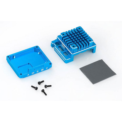 Hobbywing Aluminium Case Set for X120A V3.1 Blue - HW30800002