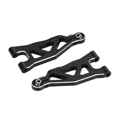 INJORA Alu Front Lower Suspension Arms 2pcs for ARRMA Mojave Grom 1/16 - Black