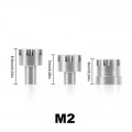 INJORA M2 RVS Wielmeenemers voor 1/24 SCX24 AX24 - 7mm