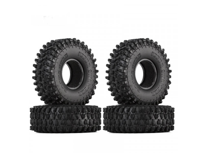 INJORA 4st 1.9" 120x42mm Rubber Banden voor 1/10 RC Rock Crawlers