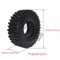 INJORA 4st 1.9" 120x42mm Rubber Banden voor 1/10 RC Rock Crawlers