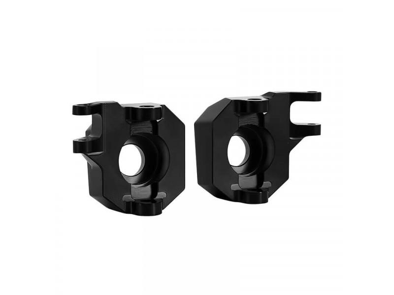 INJORA Zwart Messing Stuur Fusees voor Axial SCX10 III AR45