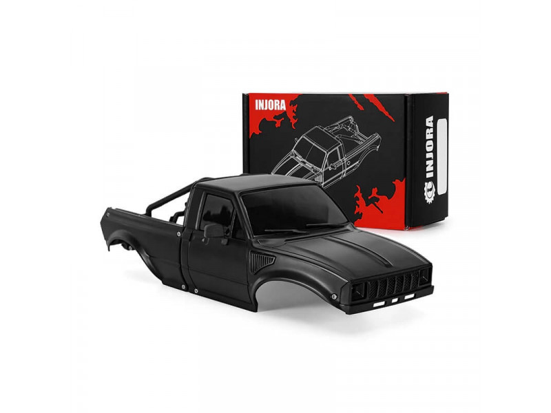 INJORA Pickup Hard Body voor Axial SCX24 Zwart - IR60-24BK