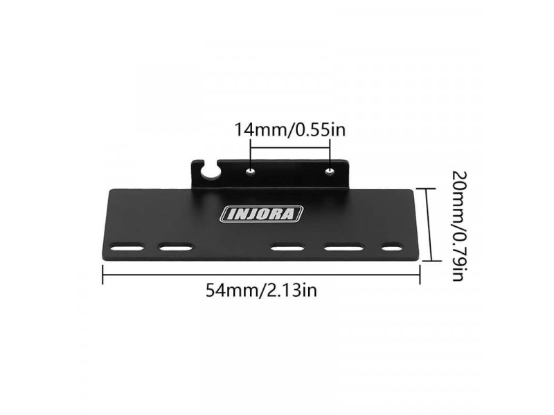 INJORA Metalen Platen voor Chassis verbreding Axial SCX24 - SCX24-178