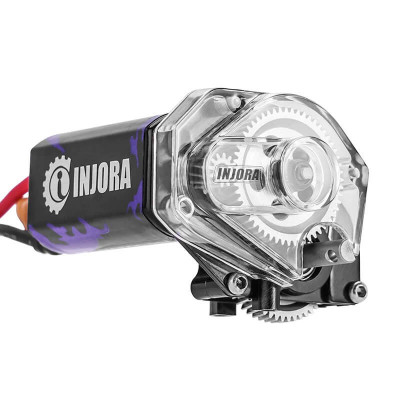 INJORA Transparent Transmission with Motor for SCX24 / AX24