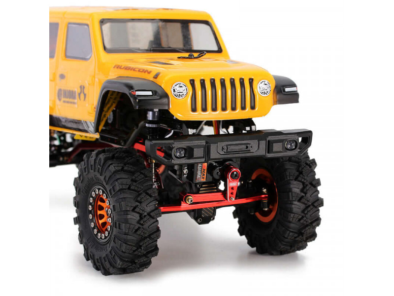 INJORA Front Bumper with Lights for Axial SCX24 Jeep Wrangler Gladiator - B