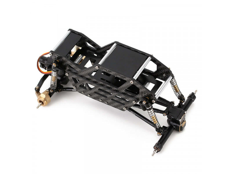 INJORA Carbon Fiber Aluminium Chassis Kit Buggy - SCX24-117