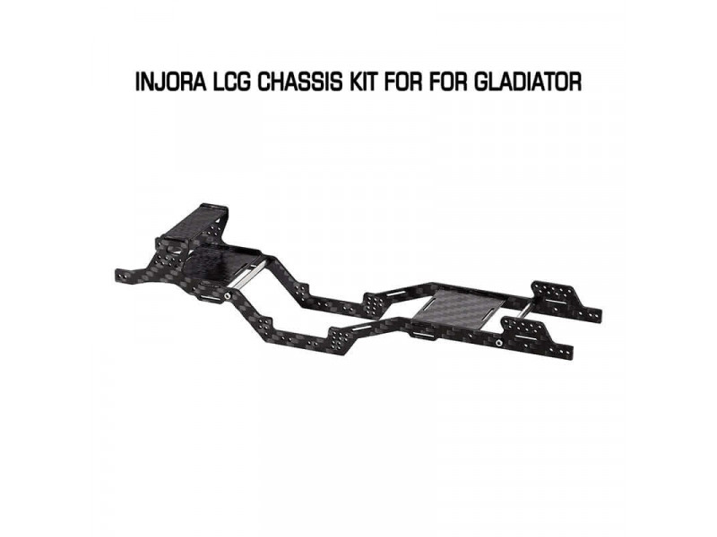 INJORA LCG Carbon Fiber Chassis Kit SCX24 Jeep Gladiator - SCX24-142