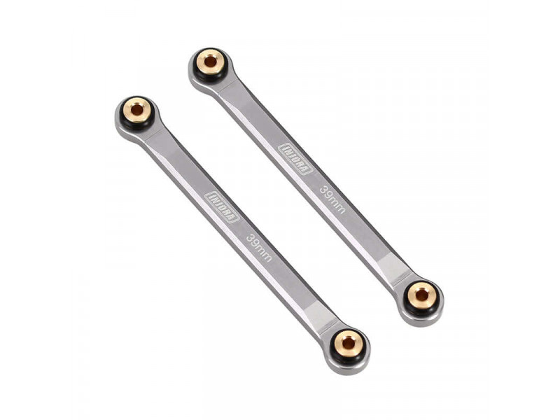 INJORA 2stks High Clearance Chassis Links Zilver SCX24-70GL