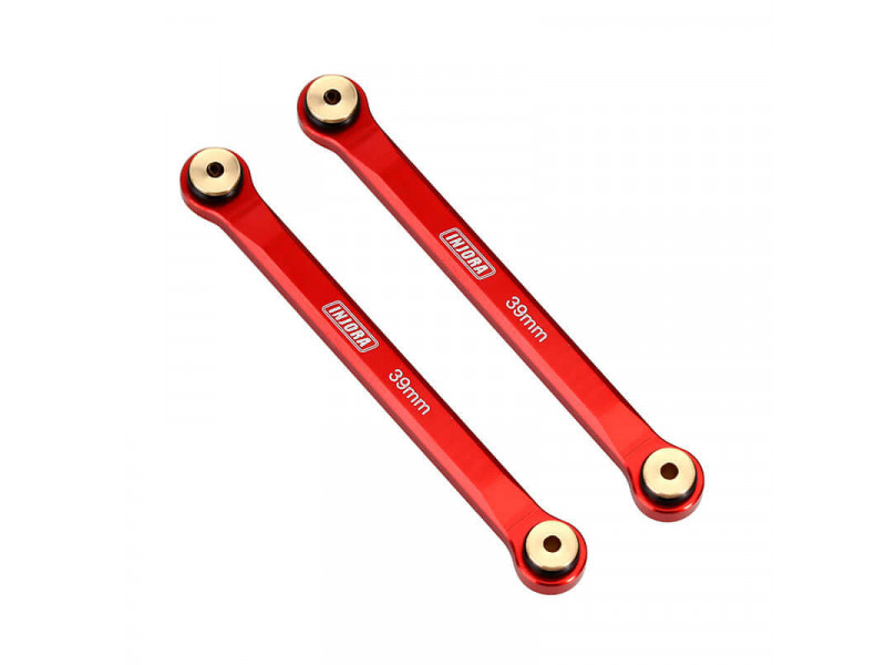 INJORA 2stks High Clearance Chassis Links - Red - SCX24-70RD