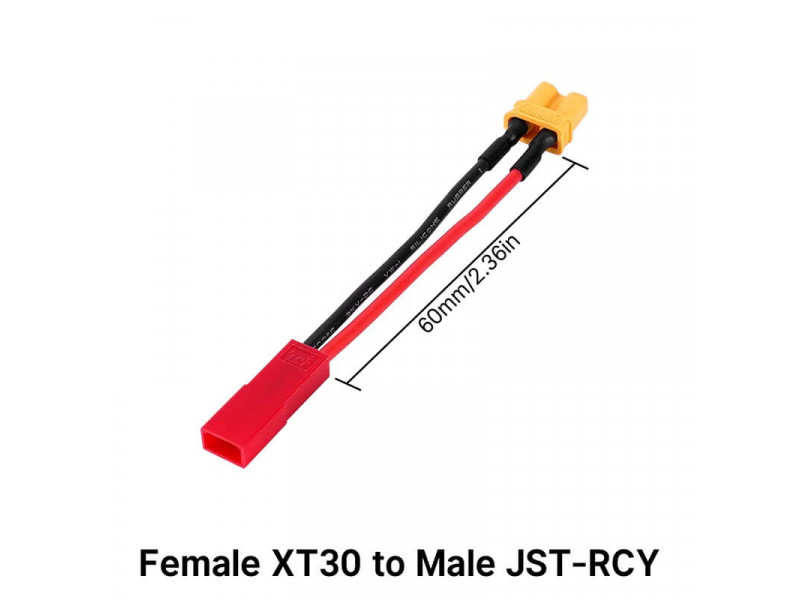 INJORA Verloopkabel JST naar XT30 - XT30-JST-RCY