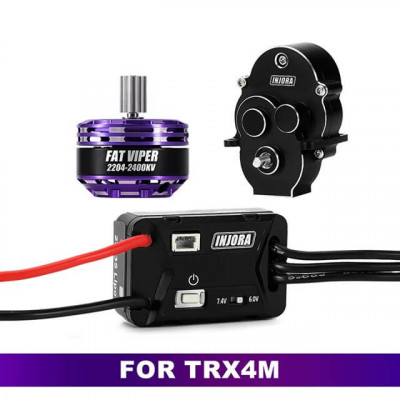 INJORA MBL32 G2 Brushless ESC & 2204 Motor and Gearbox TRX-4m