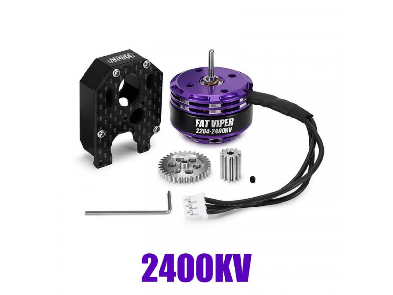 INJORA Vat Fiper 2204 Brushless Outrunner voor Axial SCX24 - 2400kV