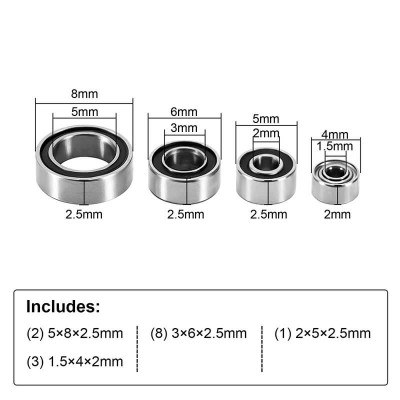 INJORA Bearing Kit for LOSI Micro-B - LOS-11