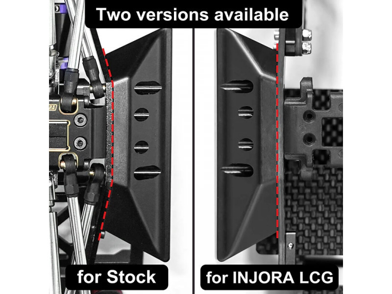 INJORA POM Rock Sliders voor Redcat Ascent18 - LCG Chassis