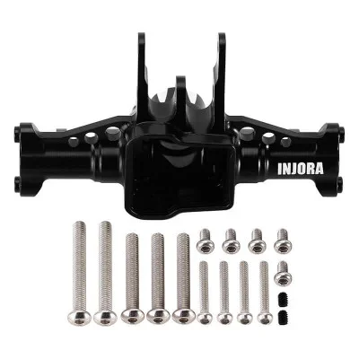 INJORA Arbres D’Essieu Avant/Arrière +2mm Étendus En Métal Pour TRX4M – Upgrade RC Crawler 1/18, Acier Inoxydable