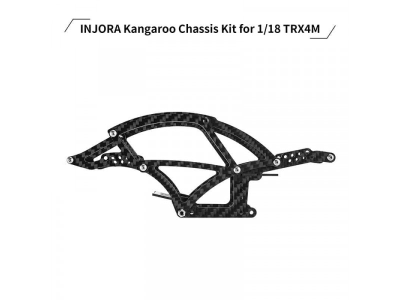 INJORA Kangaroo Carbon Chassis voor Traxxas TRX-4m