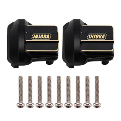 INJORA Black Brass Diff Covers for TRX-4m