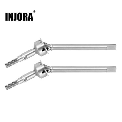 INJORA +2mm Stainless Front Axle Shafts for TRX-4m