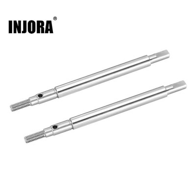 INJORA +2mm Stainless Rear Axle Shafts for TRX-4m