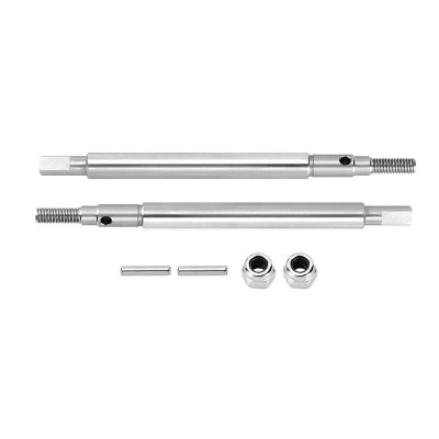 INJORA +2mm Stainless Rear Axle Shafts for TRX-4m