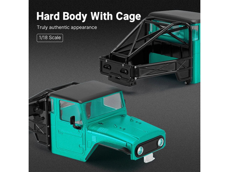 INJORA IR40 Half Truck Hard Body voor TRX-4m - Groen - IR40-GN