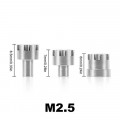 INJORA 4st M2.5 RVS Wielmeenemers voor 1/18 TRX4M - 7mm