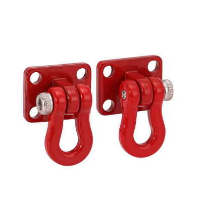 INJORA Red Tow Hook Set for 1/18 - 1/24 Crawlers - INA-125