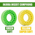 INJORA Gele Silicone Rubber Inserts voor 1.0" Banden - 4st