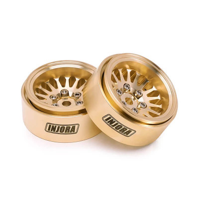 INJORA Brass Beadlock 1.0" Wheels for 1/18-1/14 Crawlers - YQW-1109