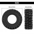 INJORA Obsidian 1.3" Rock Crawler Banden 4st 64x24mm - YQT-1323