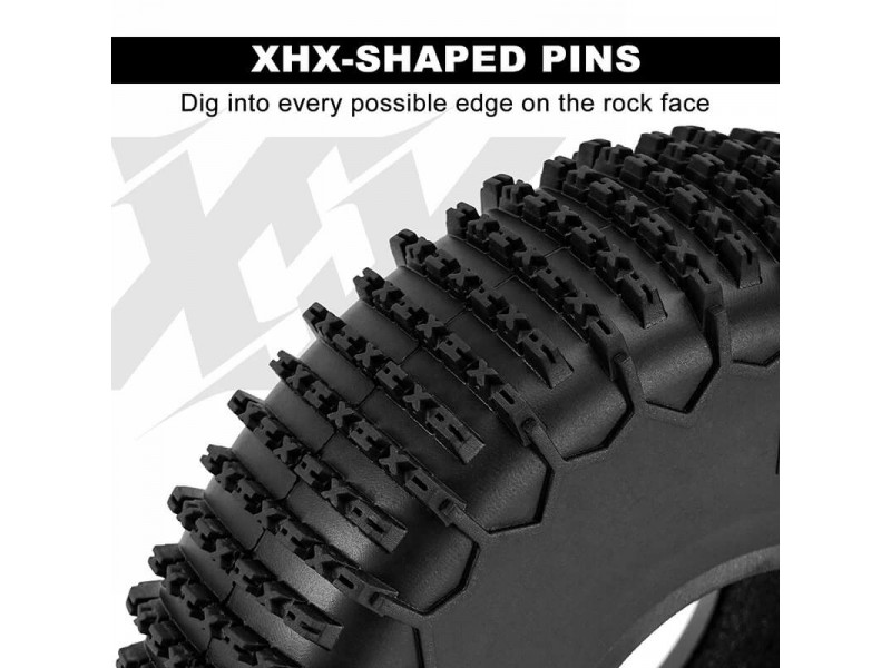 INJORA S5 XHX Pin Crawler Banden 1.9" 122x36mm 4st
