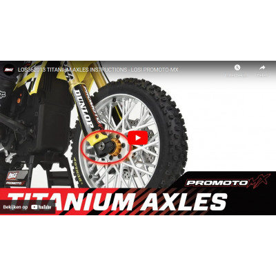 LOSI Titanium Assen Set Voor en Achter Promoto-MX - LOS362013