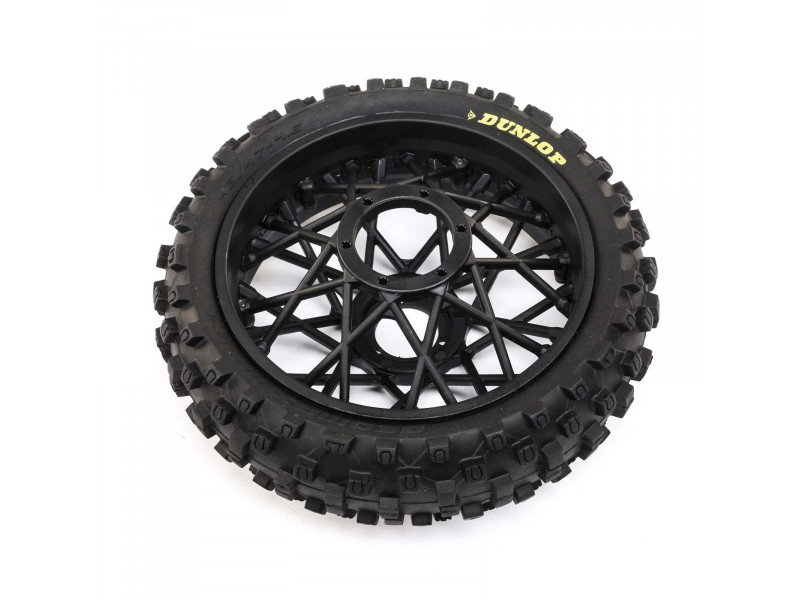 LOSI Dunlop MX53 Achterwiel Zwarte Velg Promoto-MX - LOS46005