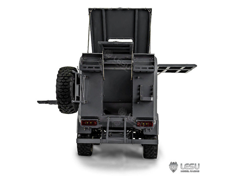 Lesu Unimog UM406 met Opbouw 1/10 RTR - Geel