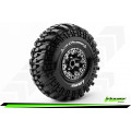 1/10 Scale 2.2'' Crawler Tires - Super Soft/Black Chrome Velg/ Hex 12mm, LR-T3236VBC