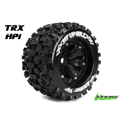 Louise RC MT-Uphill Monster Truck Wheels Black 3.8" HEX 1/8