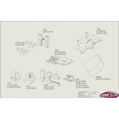 Reverse Motor Mount Kit for Traxxas Sledge - 1452