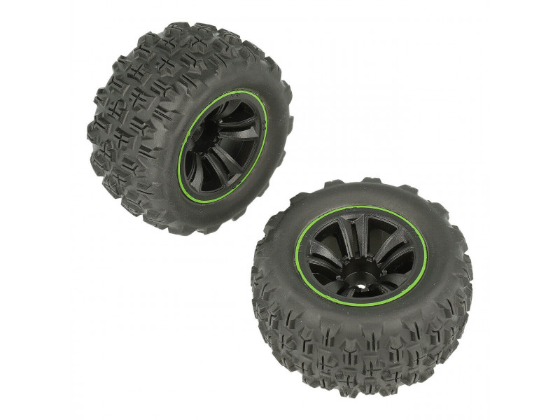 Maniac Fury Truggy Banden Set Groen 2st - MA20021