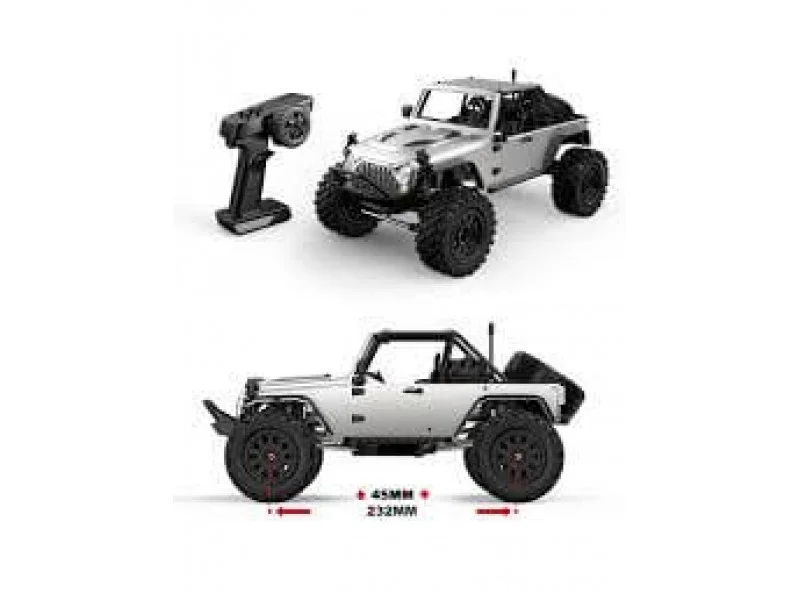 MJX H12Y+ Brushless FOC Crawler 1/12 Zilver - RTR